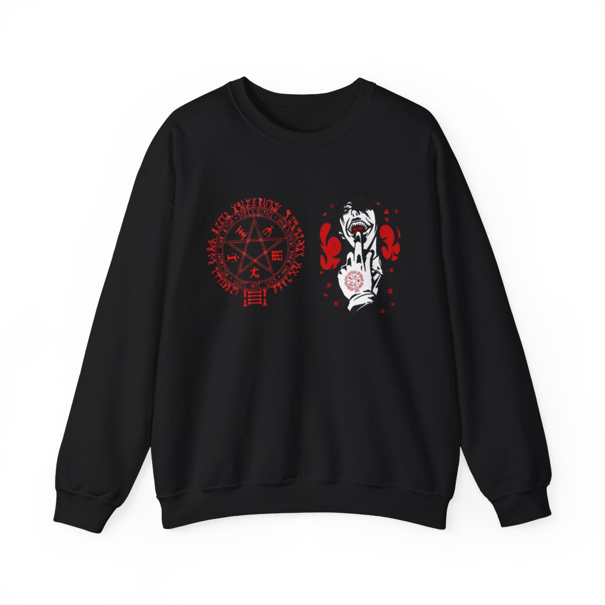 Hellsing Ultimate Alucard Sweatshirt Harajuku Crewneck Anime Tops Unique Clothes - alternate angle 4, merchandise
