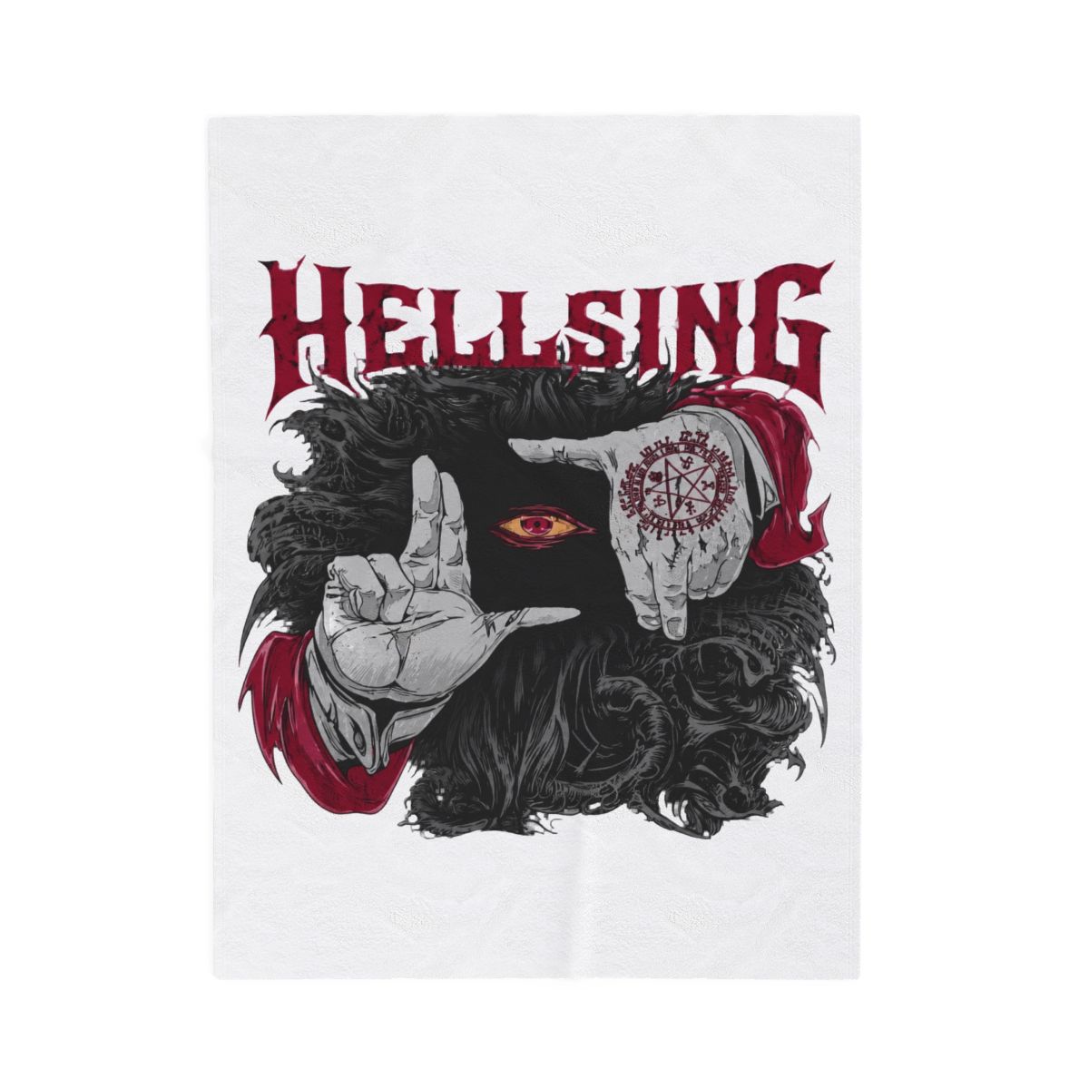 Hellsing Dark Gothic Artwork Throw Blanket | Hellsing Ultimate
