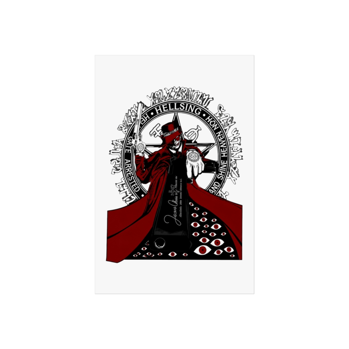 Anime Hellsing Ultimate Hellsing Organization Wall Art